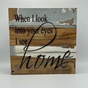 Sweet Bird & Co DISTRESSED WOODEN HOME DECOR SIGN 12x12